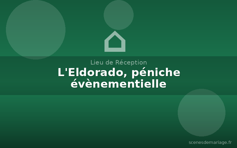 L'Eldorado, péniche évènementielle