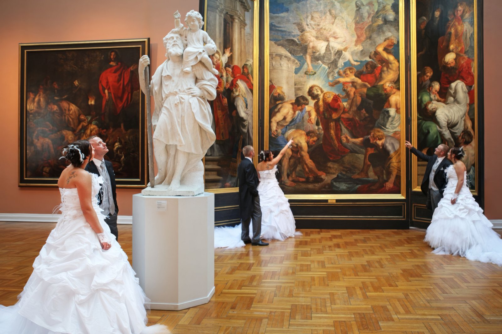 Une nuit au musée... avec nos mariés !