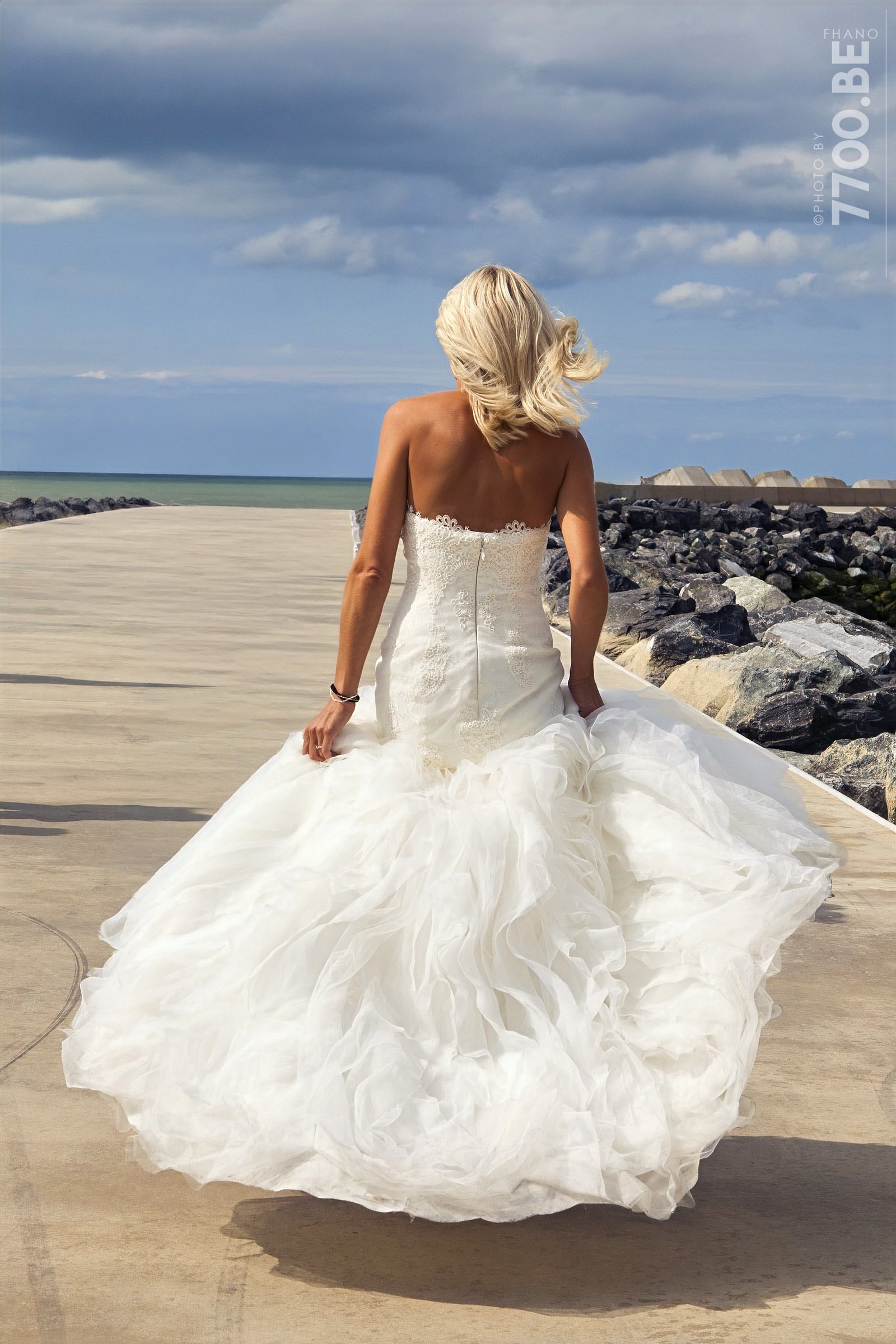 Séance photos Trash the Dress à la mer — Ostende — photo 8