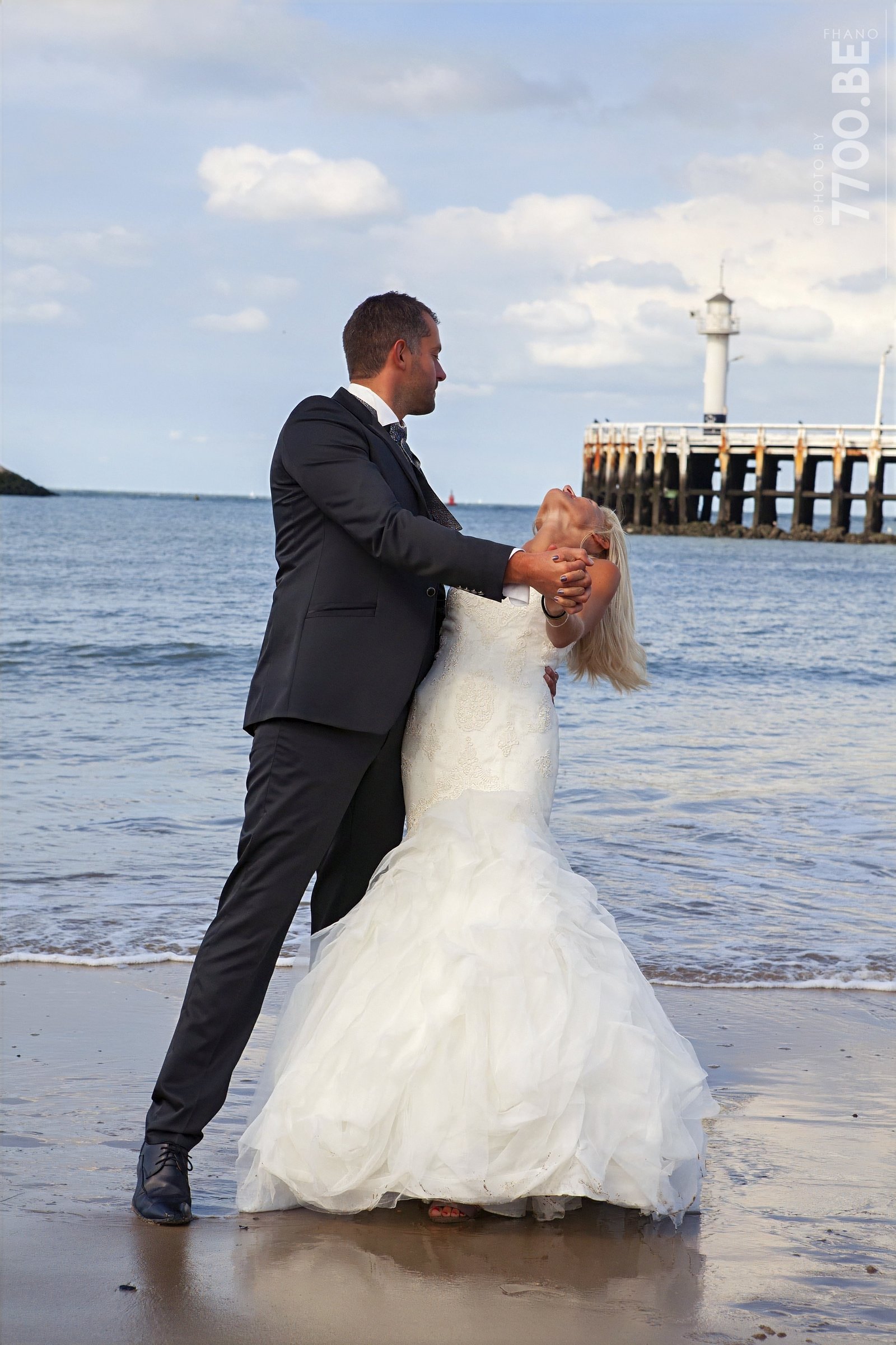 Séance photos Trash the Dress à la mer — Ostende — photo 14