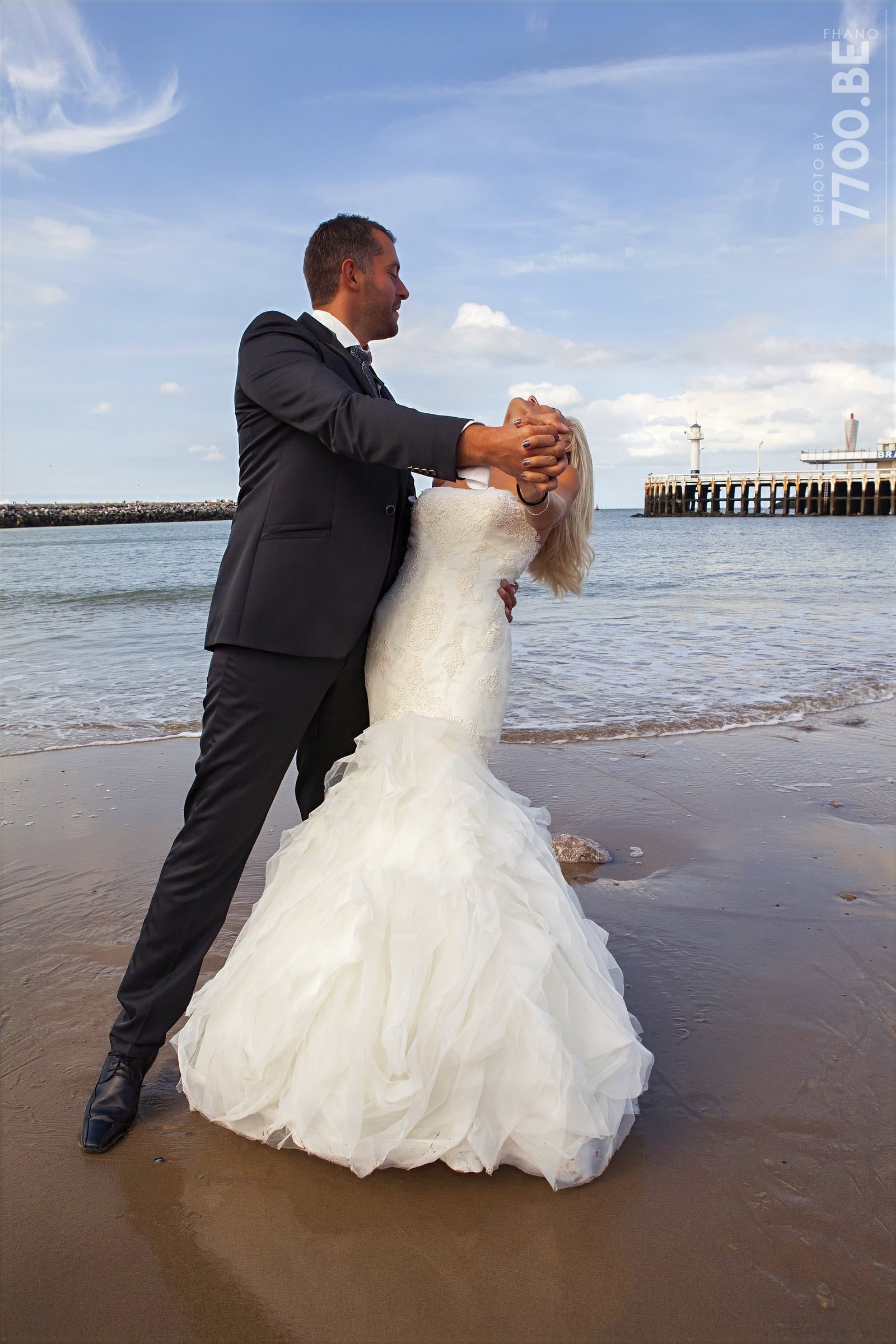 Séance photos Trash the Dress à la mer — Ostende — photo 16