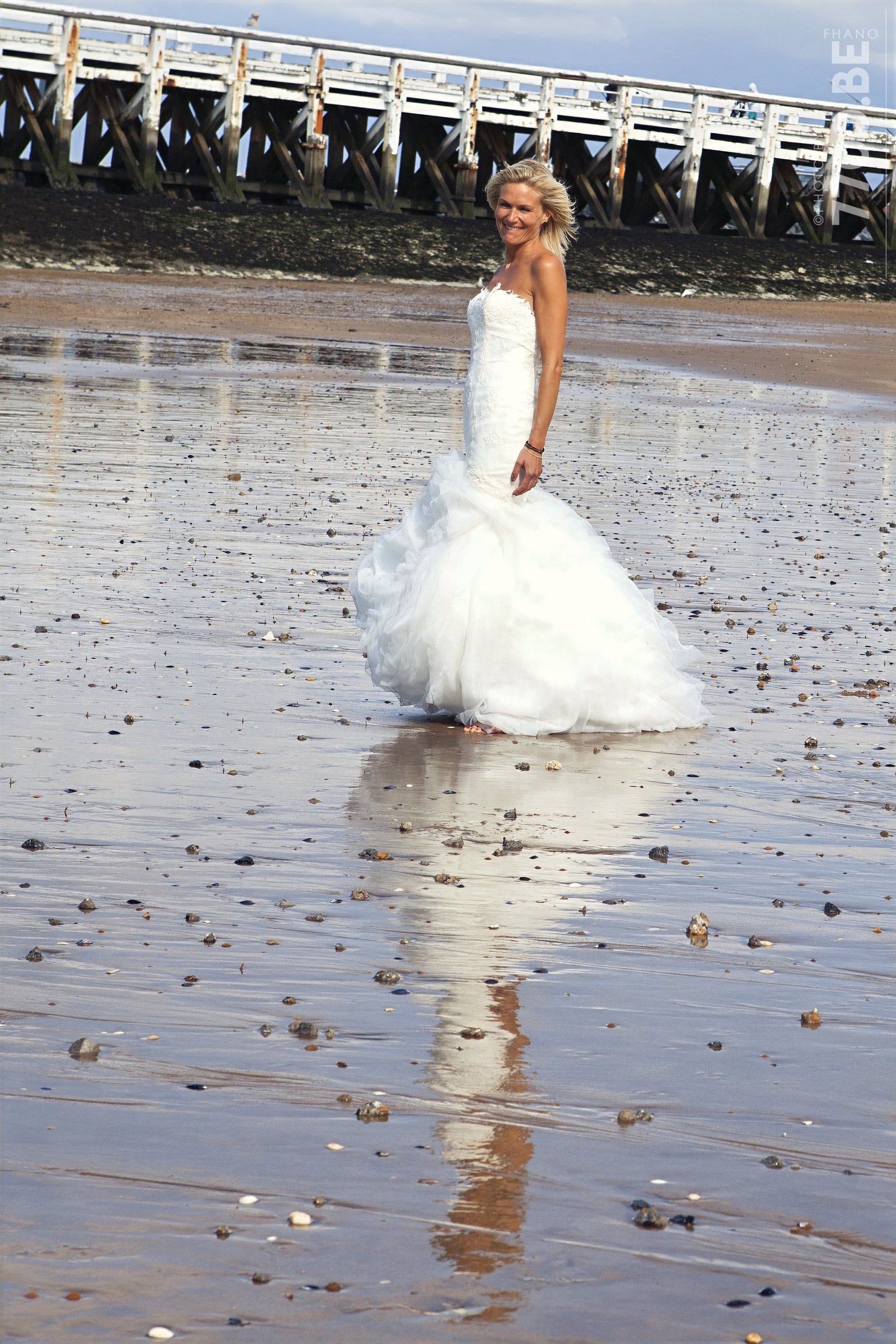 Séance photos Trash the Dress à la mer — Ostende — photo 19