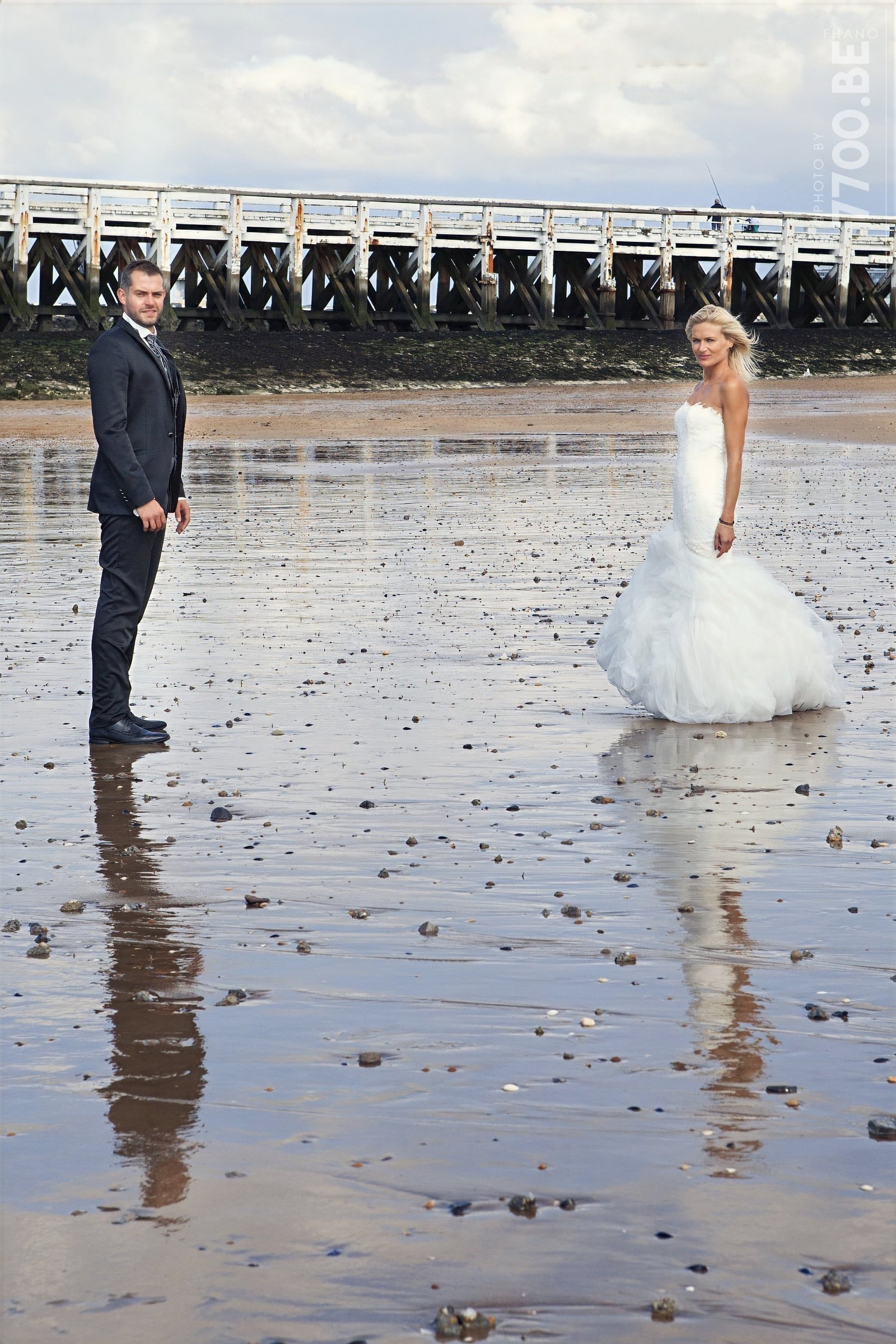 Séance photos Trash the Dress à la mer — Ostende — photo 20