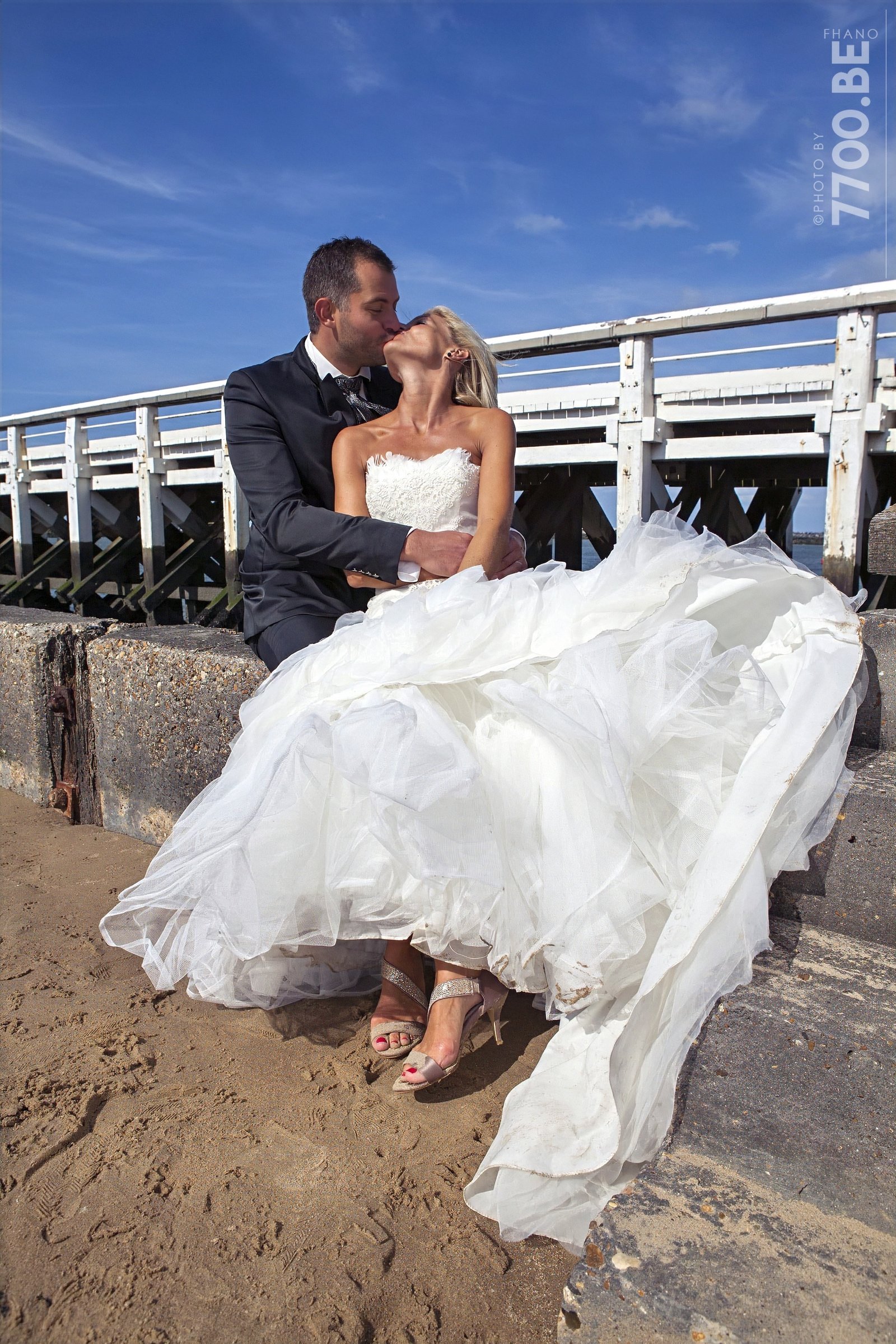 Séance photos Trash the Dress à la mer — Ostende — photo 28