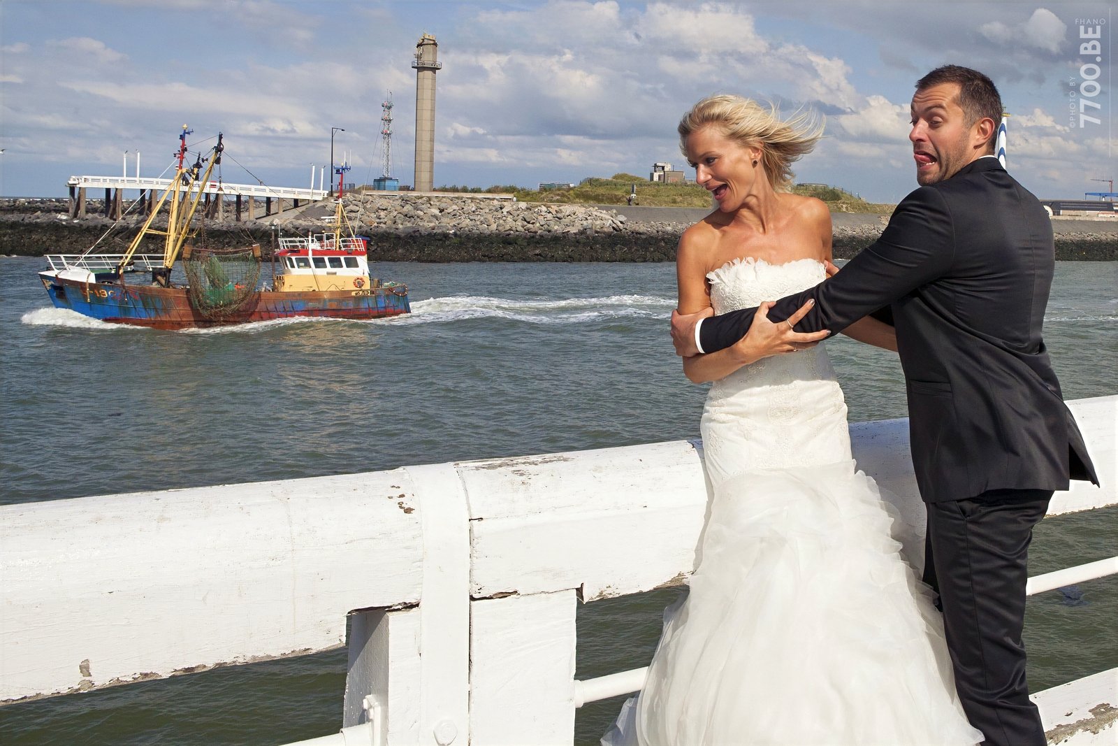 Séance photos Trash the Dress à la mer — Ostende — photo 37