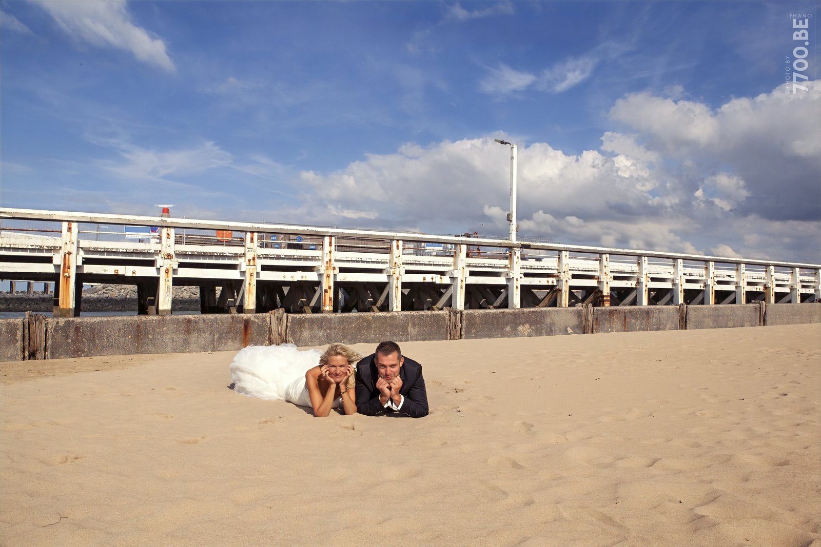 Séance photos Trash the Dress à la mer — Ostende — photo 38