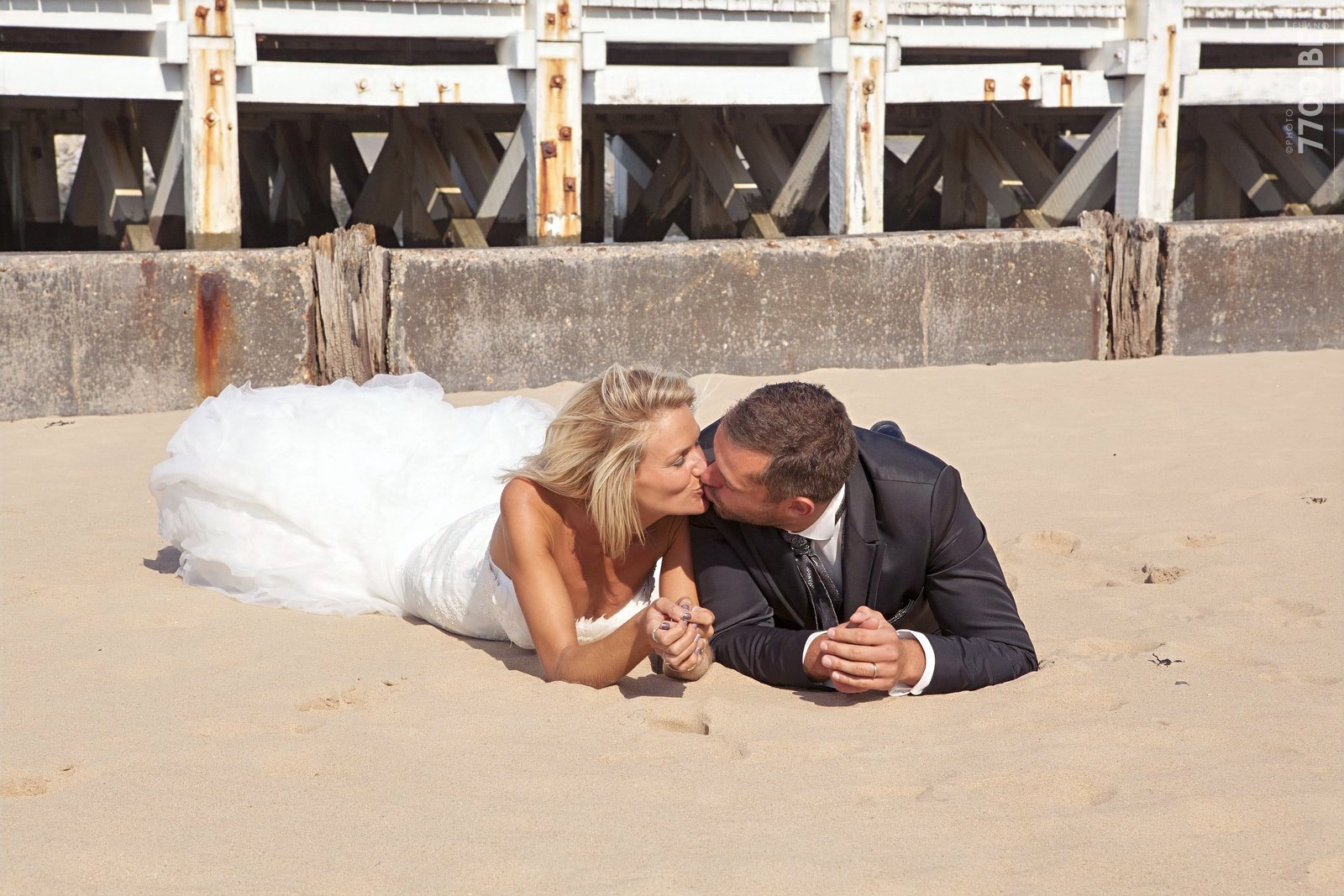 Séance photos Trash the Dress à la mer — Ostende — photo 39