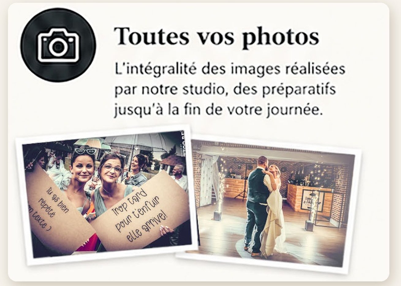 Toutes vos photos de mariage — Studio 7700.BE